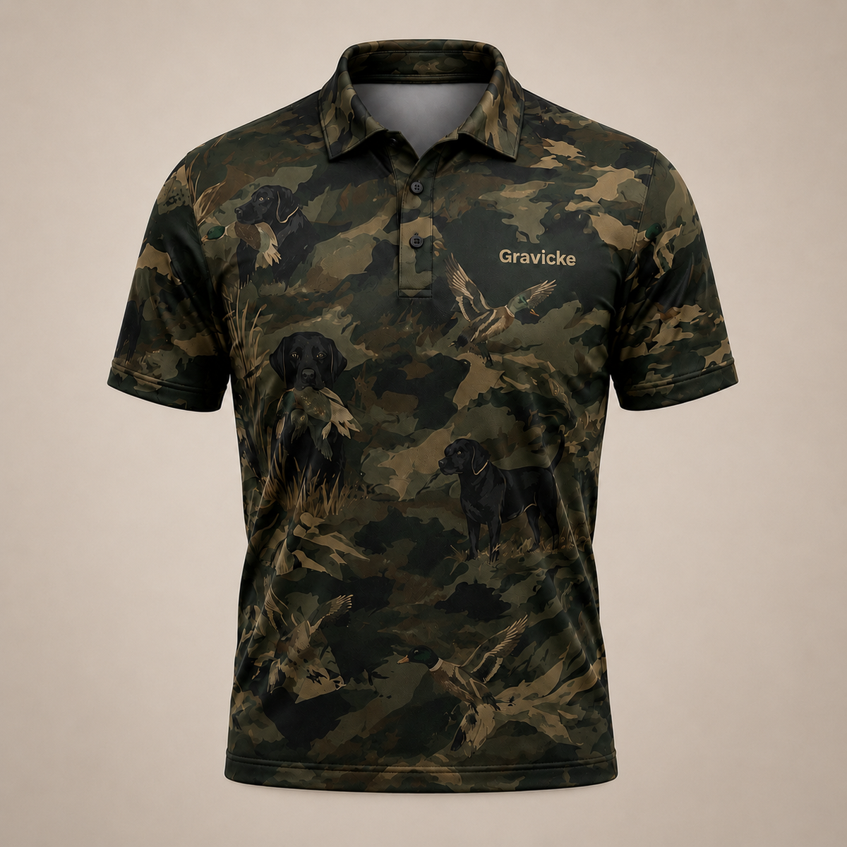 All-Terrain Quick-Dry Hunting Polo Camo